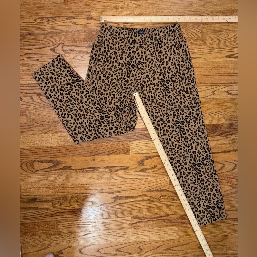 J. Crew Leopard Jamie pant with elastic waist - Picture 3 of 8
